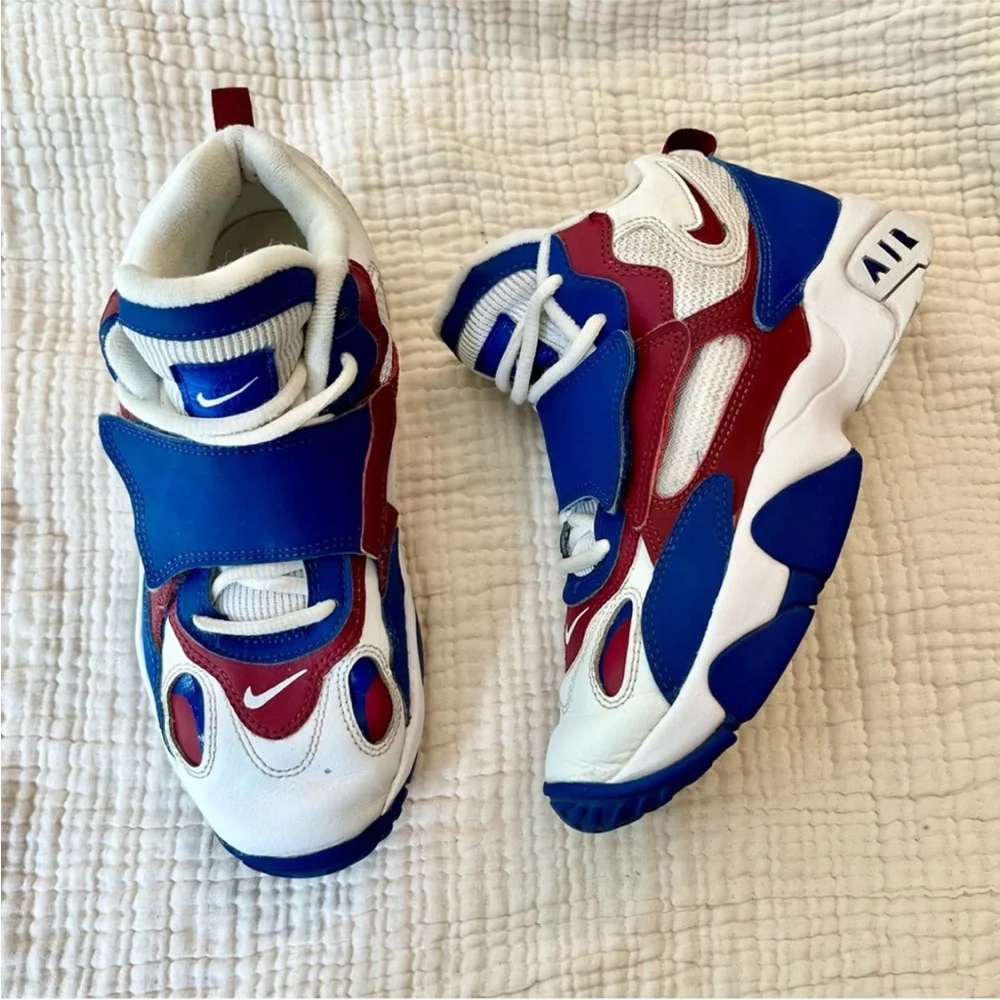 Nike Kids Youth Red White Blue Air Max Speed Turf Sneakers